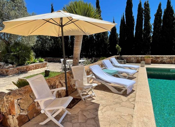 Ferienhaus 'En Bassa' mit privatem Pool, Wlan und Klimaanlage in Es Llombards, Santanyí