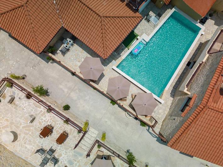 Ferienhaus für 2 Personen, mit Ausblick und Balkon sowie Pool auf Kreta