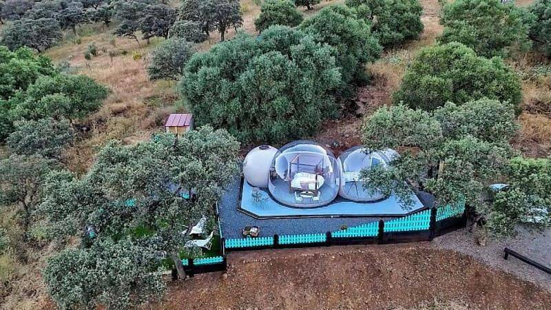 Camping für 2 Personen, mit Terrasse und Garten sowie Pool und Ausblick in Kastilien-La Mancha - 3