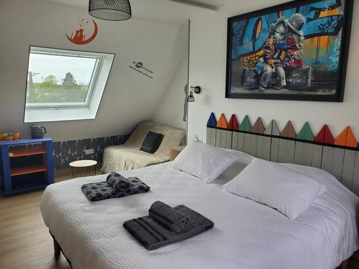 Location de vacances pour 3 personnes, avec vue et jardin à Bannalec - 4