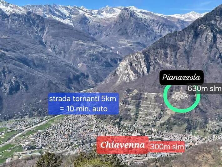 Location de vacances pour 2 personnes, avec vue et jardin à Chiavenna - 2