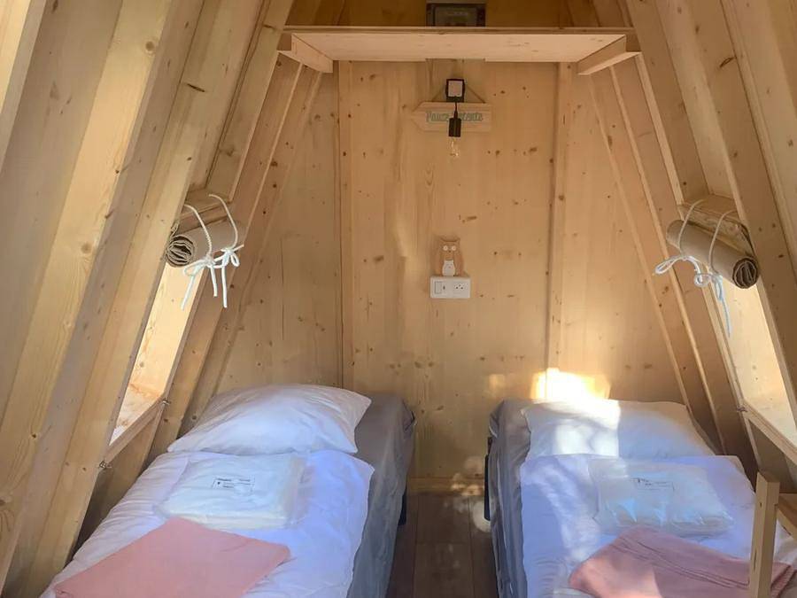 Camping Kerlaz - Einzigartig 2 personen - Cabane Tipi 2 (ohne eigene Sanitäranlagen) - 12m² - 1 Schlafzimmer in Tréguennec, Côte de Cornouaille