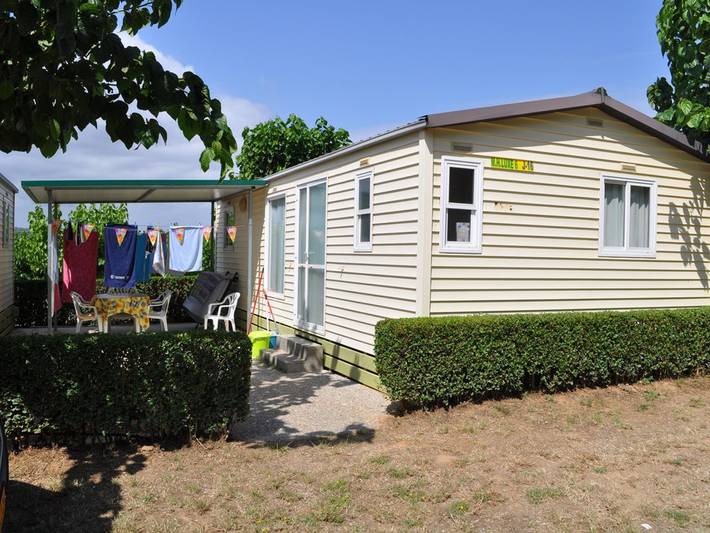 Camping para 6 personas, con terraza y piscina en Pals
