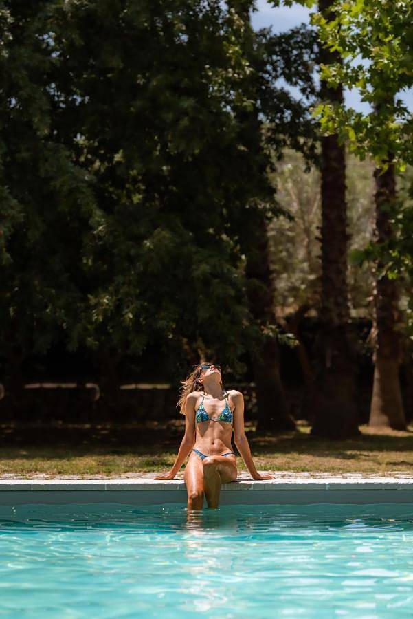 Ferienwohnung für 8 Personen, mit Ausblick und Sauna sowie Pool und Garten, mit Haustier