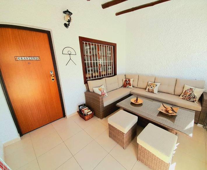 Ferienhaus für 4 Personen, mit Balkon und Terrasse sowie Garten