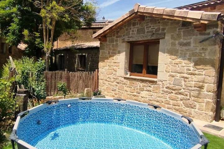 Casa rural para 8 personas, con piscina además de vistas y jardín en Navarra - 3