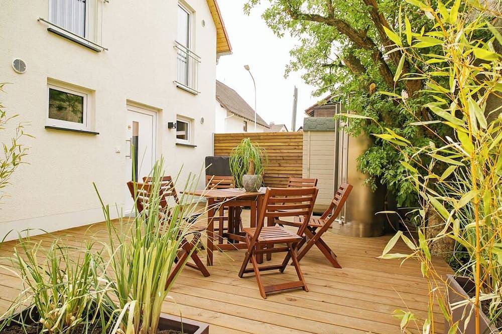 Design-Fewo Schiefertraum Sauna Wallbox Terrasse in Modautal, Südhessen