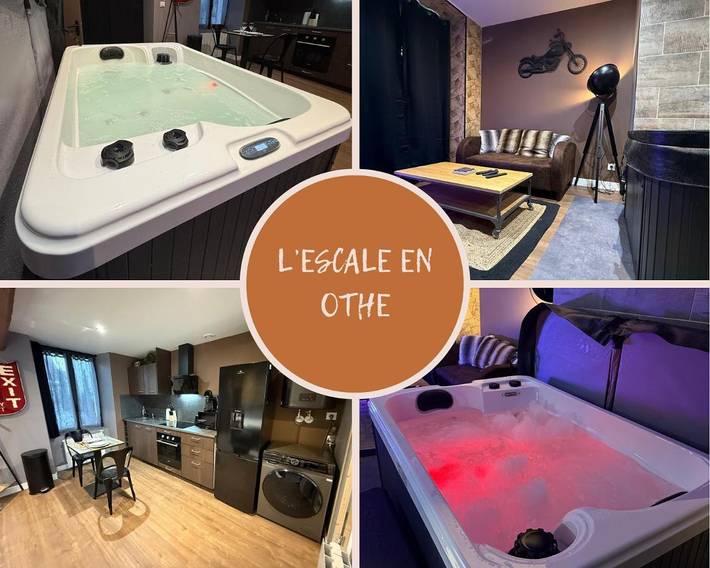 Gîte pour 2 personnes, avec jacuzzi et jardin à Estissac
