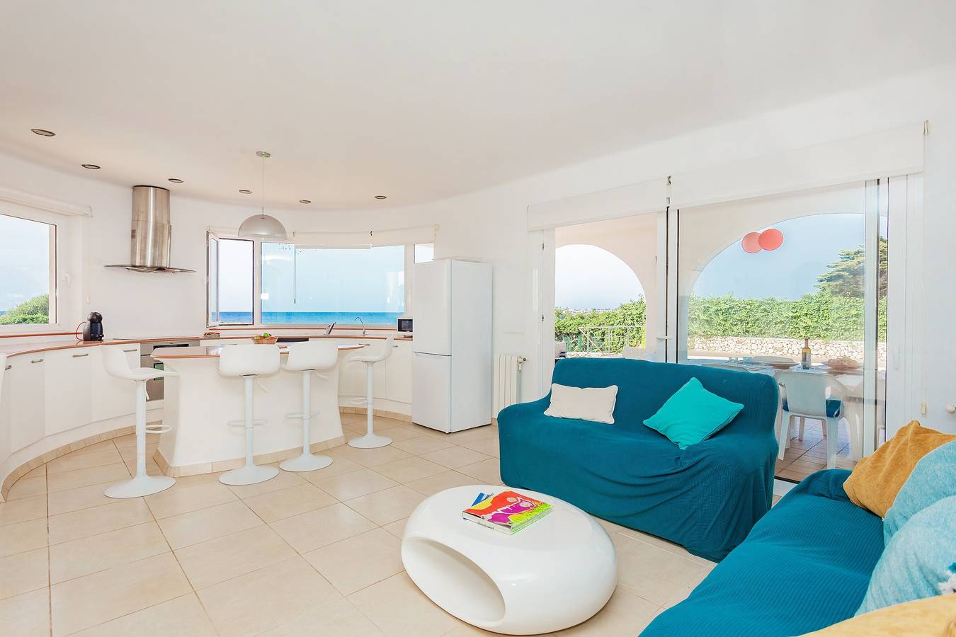 Villa Binicasal avec vue sur mer, terrasses, piscine et Wi-Fi. in Binissafuller, Sant Lluís