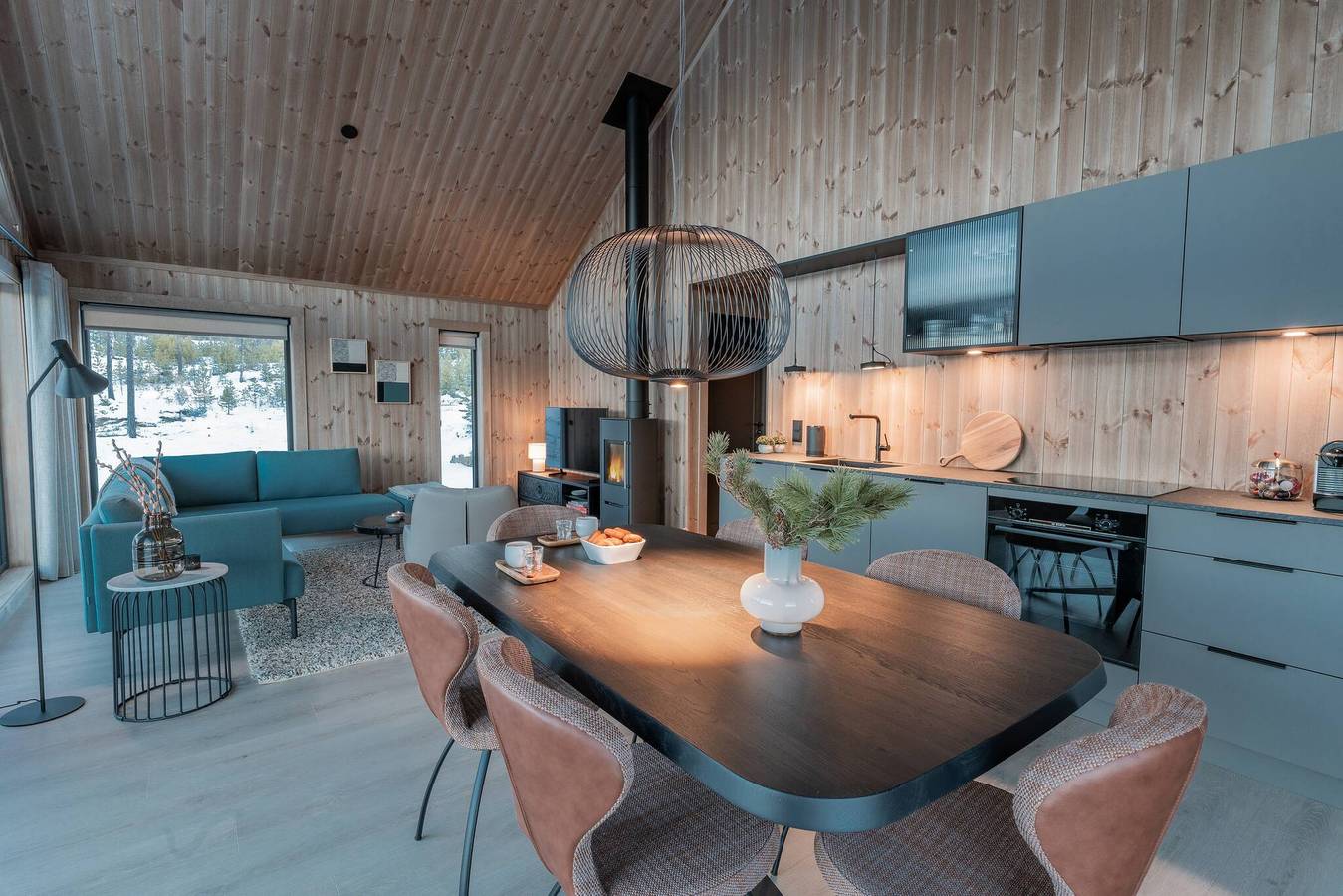 Tiur, stilvolle neue Hütte mit Whirlpool in Nesbyen