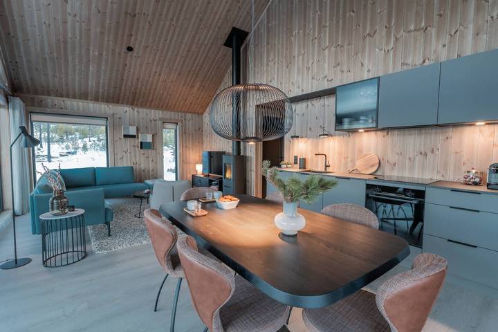 Tiur, stilvolle neue Hütte mit Whirlpool in Nesbyen