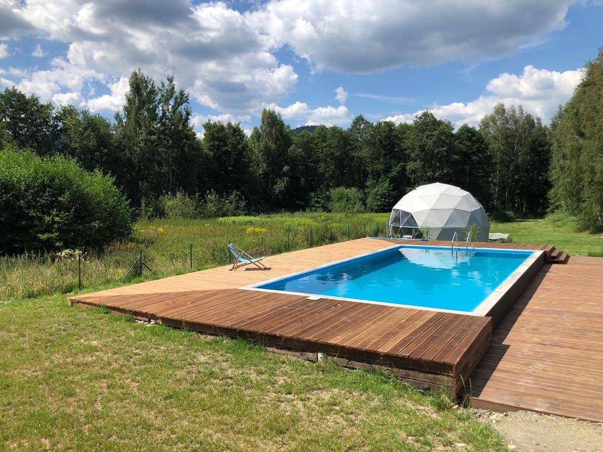 Tent in Ściegny, Sudety (Polska)