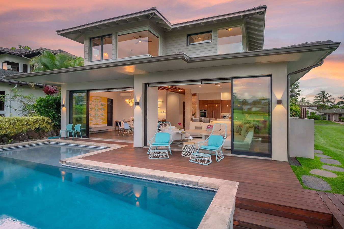 Hale Queen Emma in Princeville in Kalihiwai, Hanalei Bay