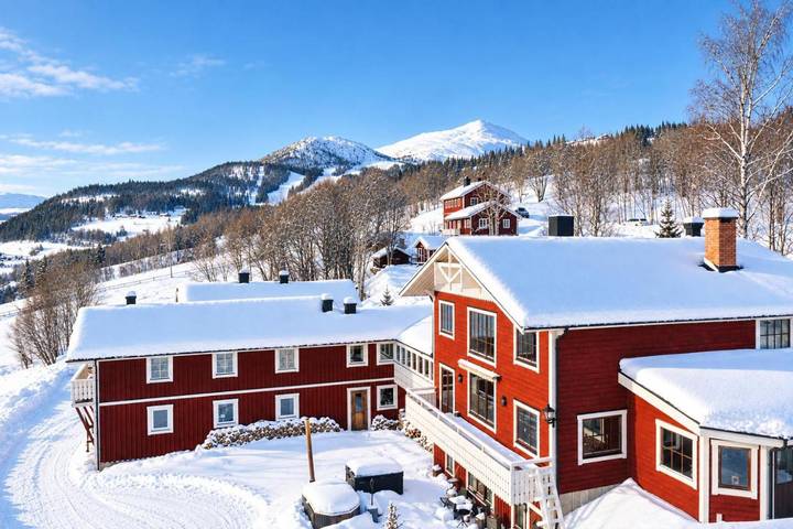 Hotel for 2 personer, Terrasse og Jacuzzi i tillegg til Hage og Sauna i Åre
