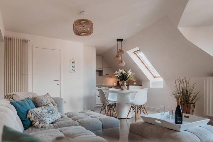 Ferienwohnung für 4 Personen, mit Balkon und Terrasse sowie Ausblick in Maldegem