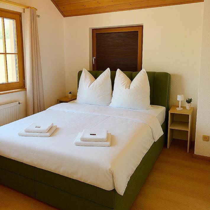 Ferienwohnung für 3 Personen, mit Garten und Ausblick in Thalkirchdorf