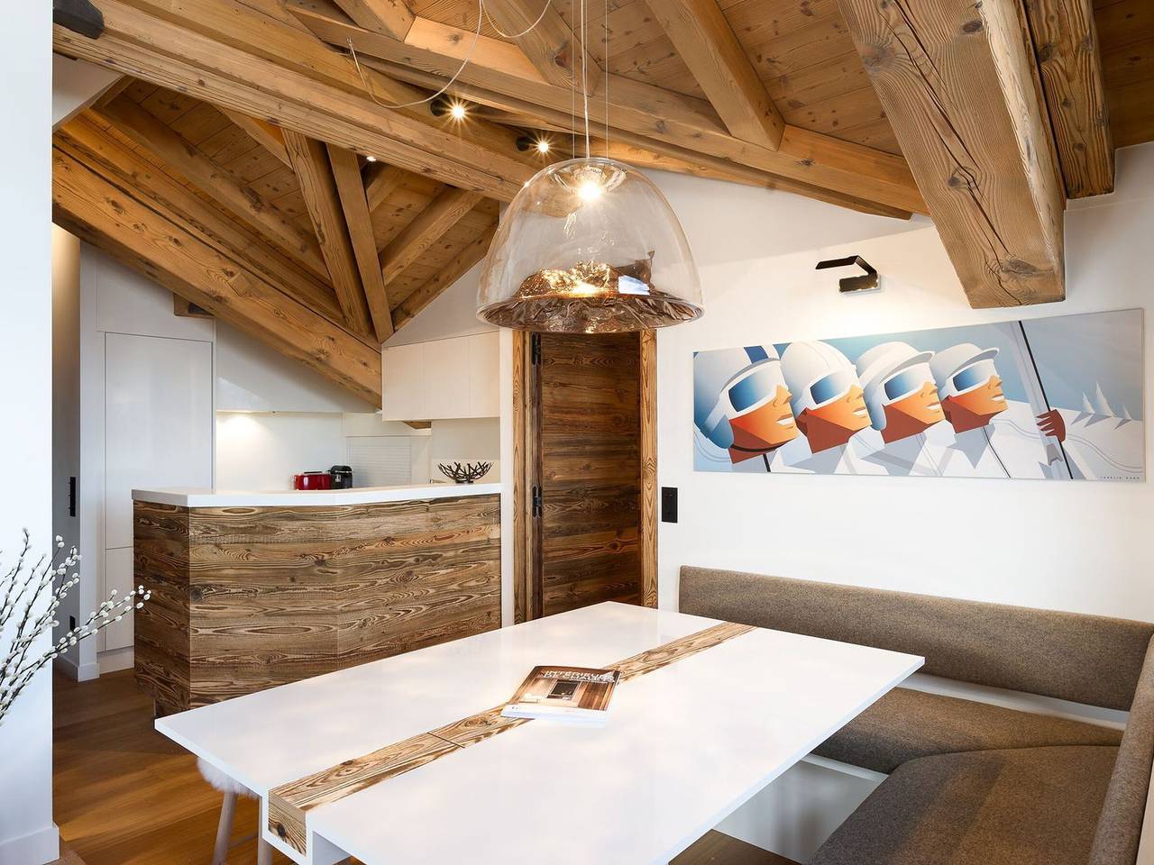 Geheel appartement, Stunning contemporary apartment in Courchevel 1850, 3 bedrooms, sauna, parking in Courchevel 1850, Saint-Bon-Tarentaise