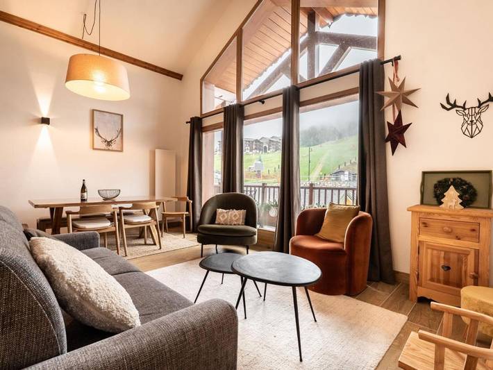 Gîte pour 6 personnes, avec Balcon dans Station De Montalbert