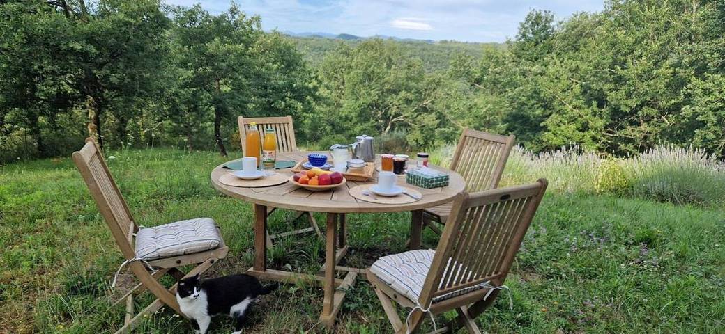 Chambre d’hôte pour 2 personnes, avec Terrasse ainsi que Jardin et Vue dans l' Ariège - 4