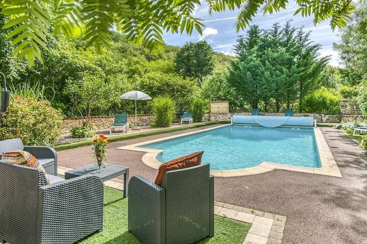 Maison de vacances pour 10 personnes, avec Balcon ainsi que Jacuzzi et Jardin à Souillac