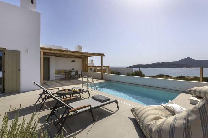 Holiday rental for 6 people, with balcony and ocean view in Antiparos