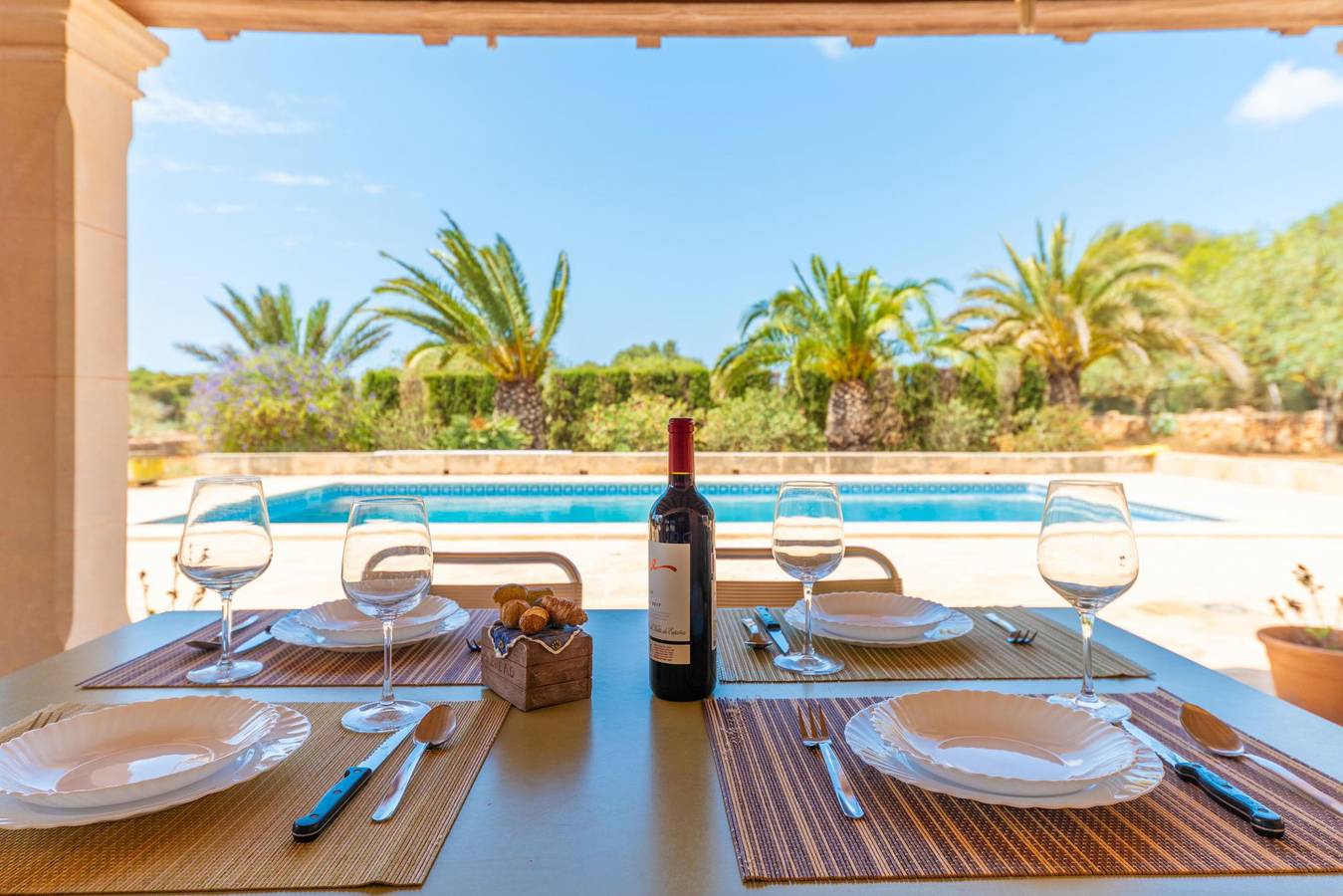 Els Garrovers - Villa con piscina privada y Wifi gratis en Ses Salines in Ses Salines, Mallorca Sur