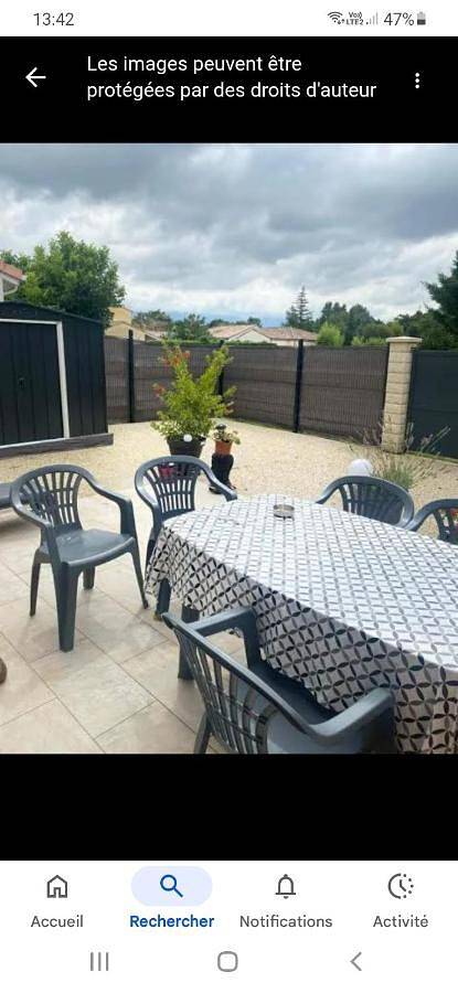 Location de vacances pour 2 personnes, avec terrasse à Chatuzange-le-Goubet - 2