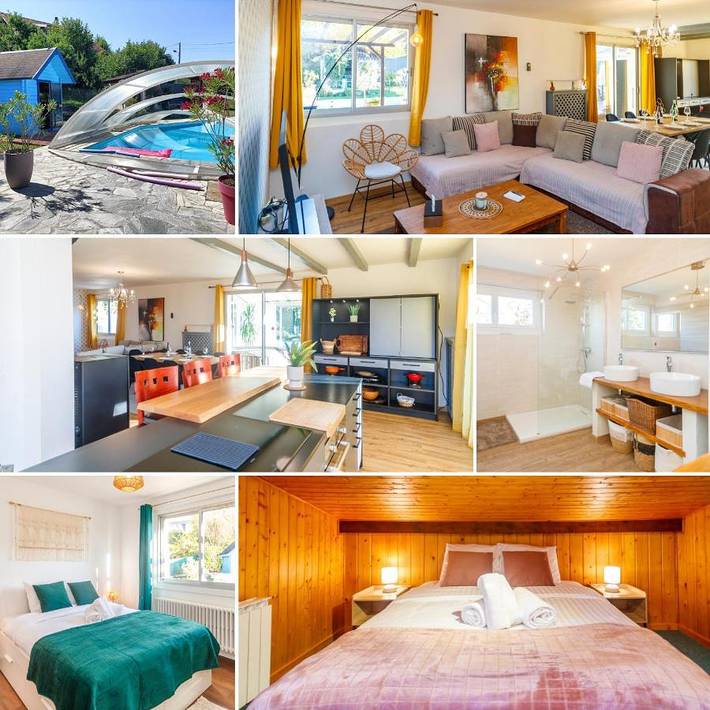Location de vacances pour 8 personnes, avec Jacuzzi et Terrasse ainsi que Jardin et Piscine à Douvaine - 2