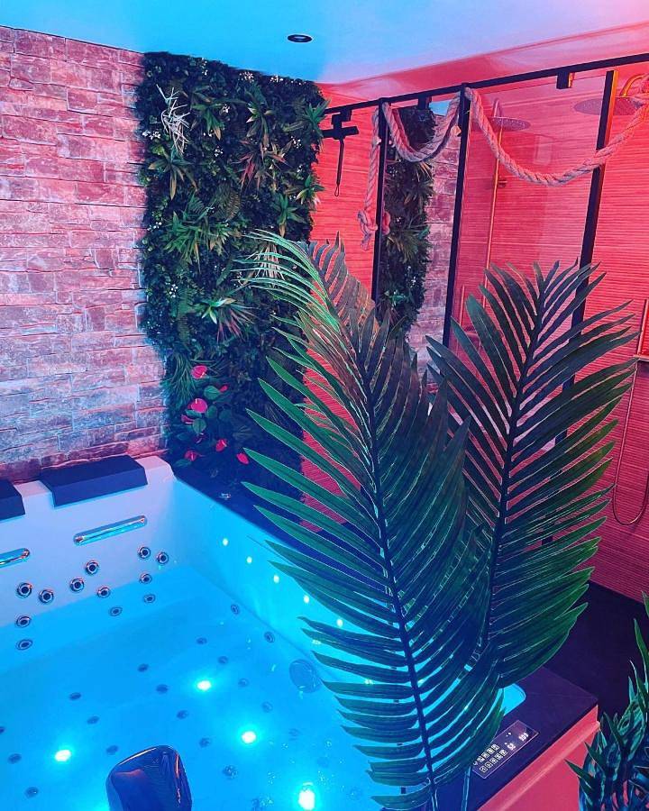 Appartement entier, Jungle Love Loveroom avec Balnéo à 10 min de Disneyland Paris in Serris, Seine-et-Marne