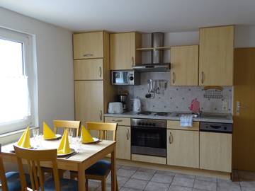 Ferienwohnung für 3 Personen, mit Garten und Sauna sowie Terrasse in Hasetal