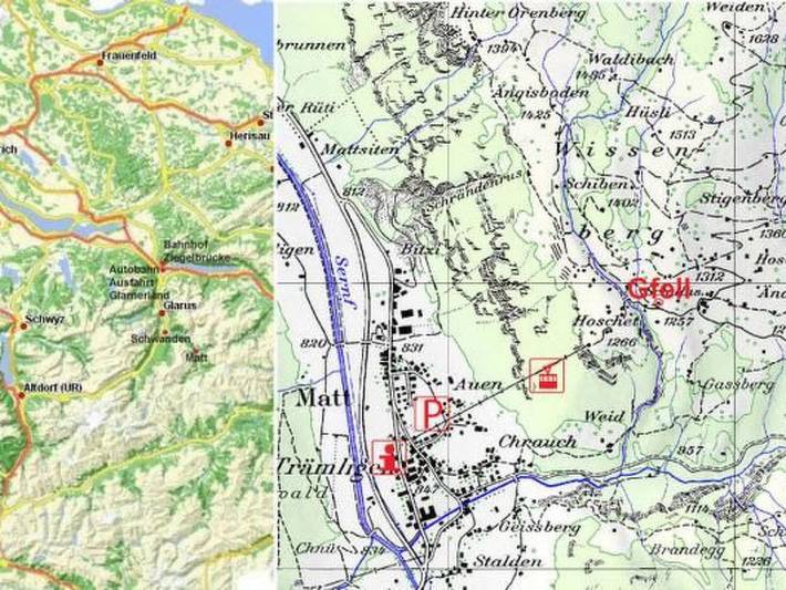 Weissenberge Gfell in Matt, Glarus Süd