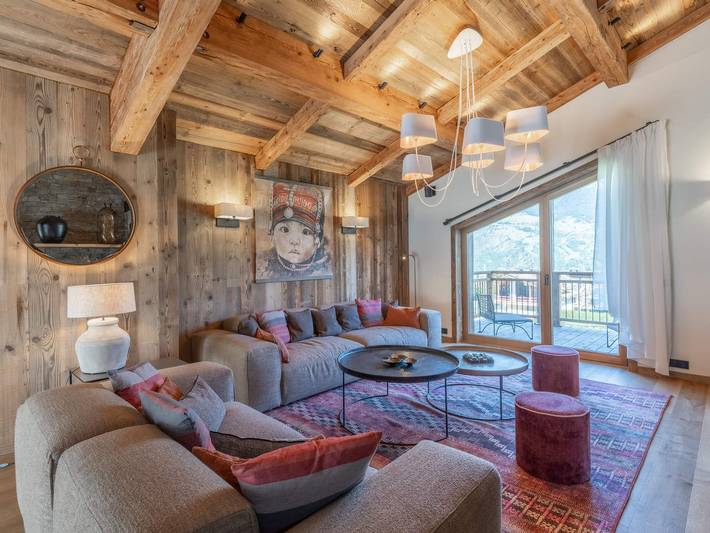 Chalet pour 12 personnes, avec balcon dans Courchevel 1300 (Le Praz)