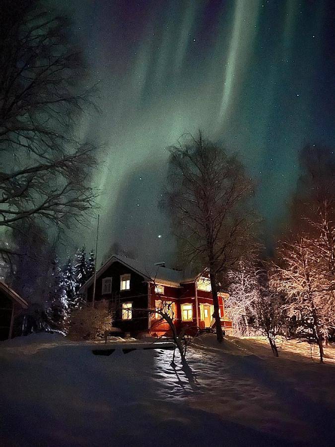Maison d’hôte pour 3 personnes, avec terrasse ainsi que sauna et vue, animaux acceptés à Rovaniemi