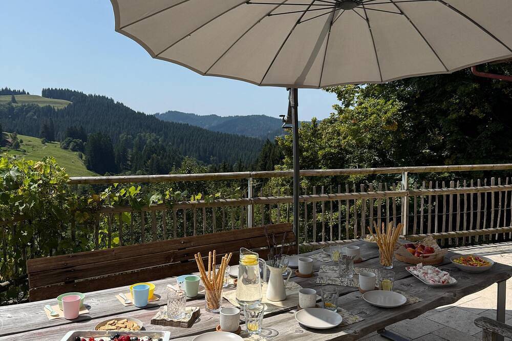 Idyllisches Fererienhaus mit Weitblick, Feuerstelle und Alleinlage. in Buchenberg, Bayerisch Schwaben