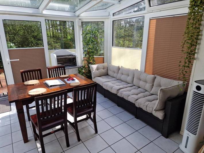 Ferienwohnung für 4 Personen, mit Terrasse und Garten sowie Ausblick in Bad Iburg