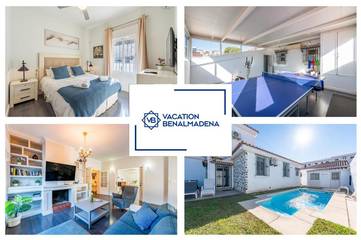 Casa rural para 12 personas, con piscina además de jardín y vistas en Benalmádena