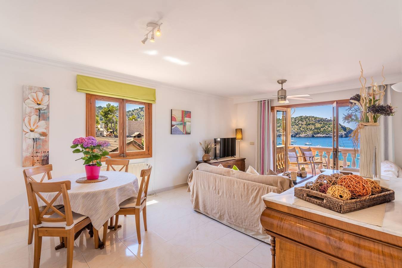 Ganze Wohnung, Apartment 'Bellavista Port de Sóller' mit Meerblick, privater Terrasse und Wlan in Port de Sóller, Sóller