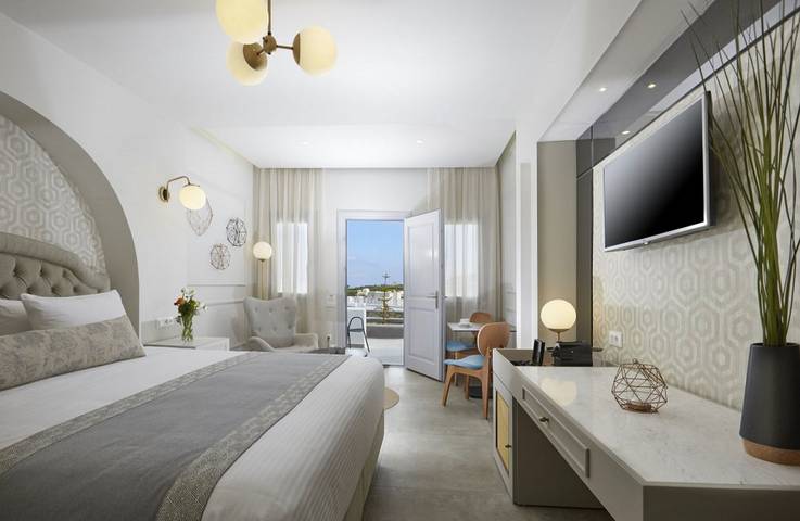 Villa for 2 personer, med balkong og sjøutsikt på Santorini