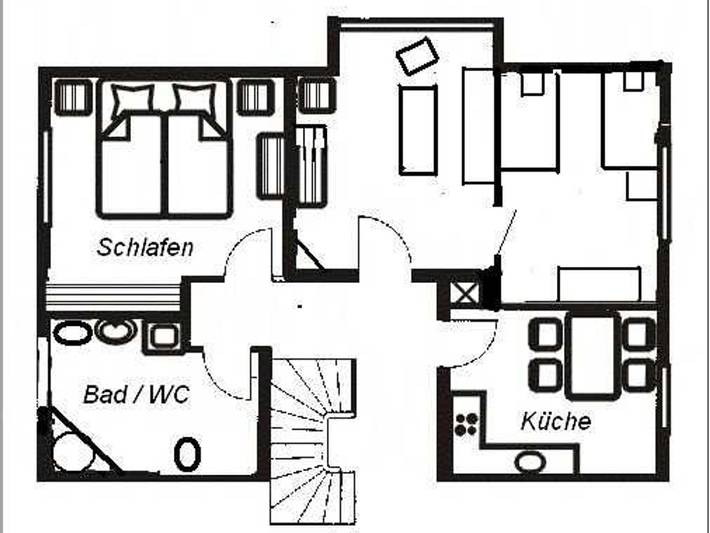Ferienwohnung für 4 Personen, mit Terrasse und Garten sowie Seeblick in Dörnick - 2