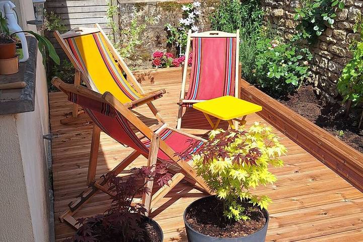 Location de vacances pour 4 personnes, avec terrasse et jardin à Saint-Michel-en-l'Herm