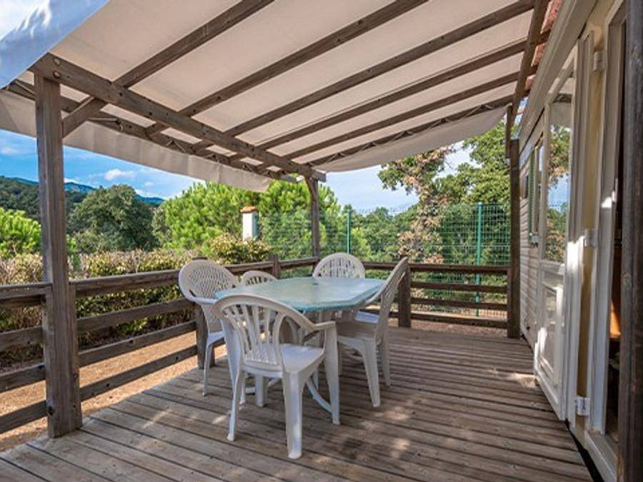 Camping du Coucou - Mobilheim 4 personen - Mobilheim | Classic Xl | 2 Zi. | 4 Pers. | Terrasse Hochparterre in Nailhac, Périgord Noir