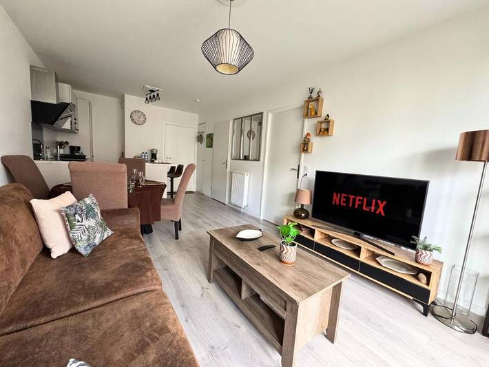 Appartement de vacances pour 4 personnes, avec Balcon ainsi que Terrasse et Vue
