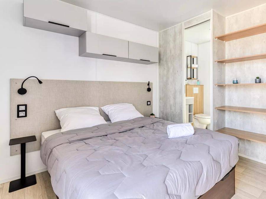 Camping Les Cottages de Perpignan - Zimmer 2 personen - Hotelformel 2 Personen Klimatisiert + Tv in Pia, Côte d'Améthyste