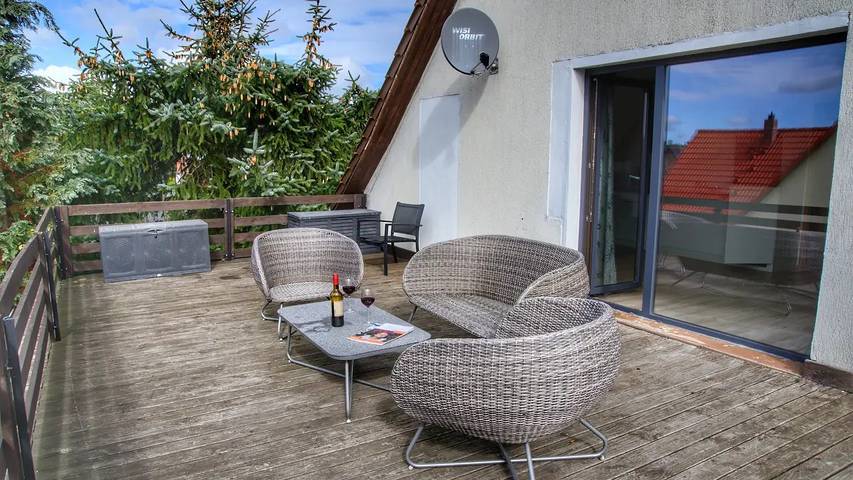 Ferienwohnung für 6 Personen, mit Terrasse, mit Haustier in Mönkebude