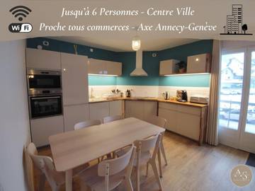 Gîte pour 6 personnes, avec balcon à Cruseilles