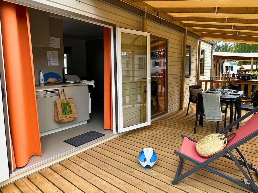 Camping Country Parktouquin - Mobilhome 4 personnes - Mobil-home Select Tv Lv Clim Plancha - 2 chambres - 4 pers. in Touquin, Seine-et-Marne