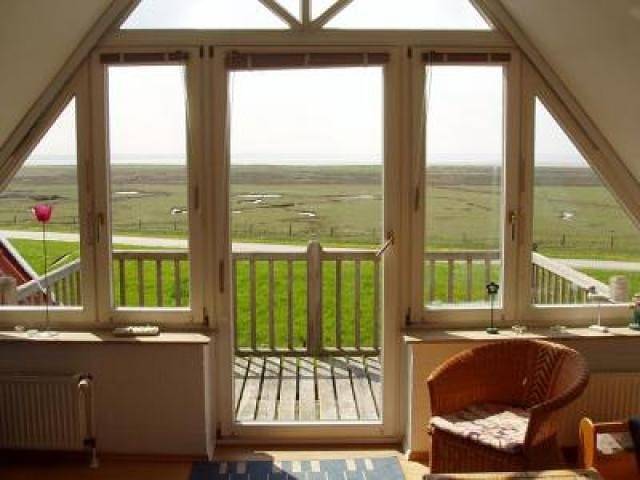 Ferienhaus mit Meerblick für 5 Personen, mit Terrasse und Sauna auf den Ostfriesische Inseln