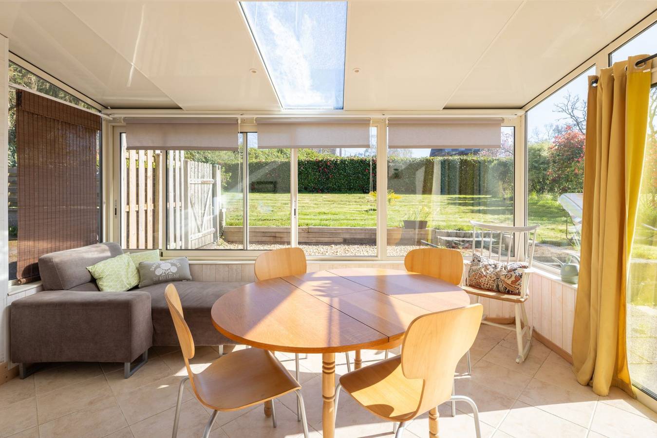 Ferienhaus 'Le Jardin De Léonie' mit Privater Terrasse, Privatem Garten und Wlan in Ergué-Gabéric, Quimper und Umgebung