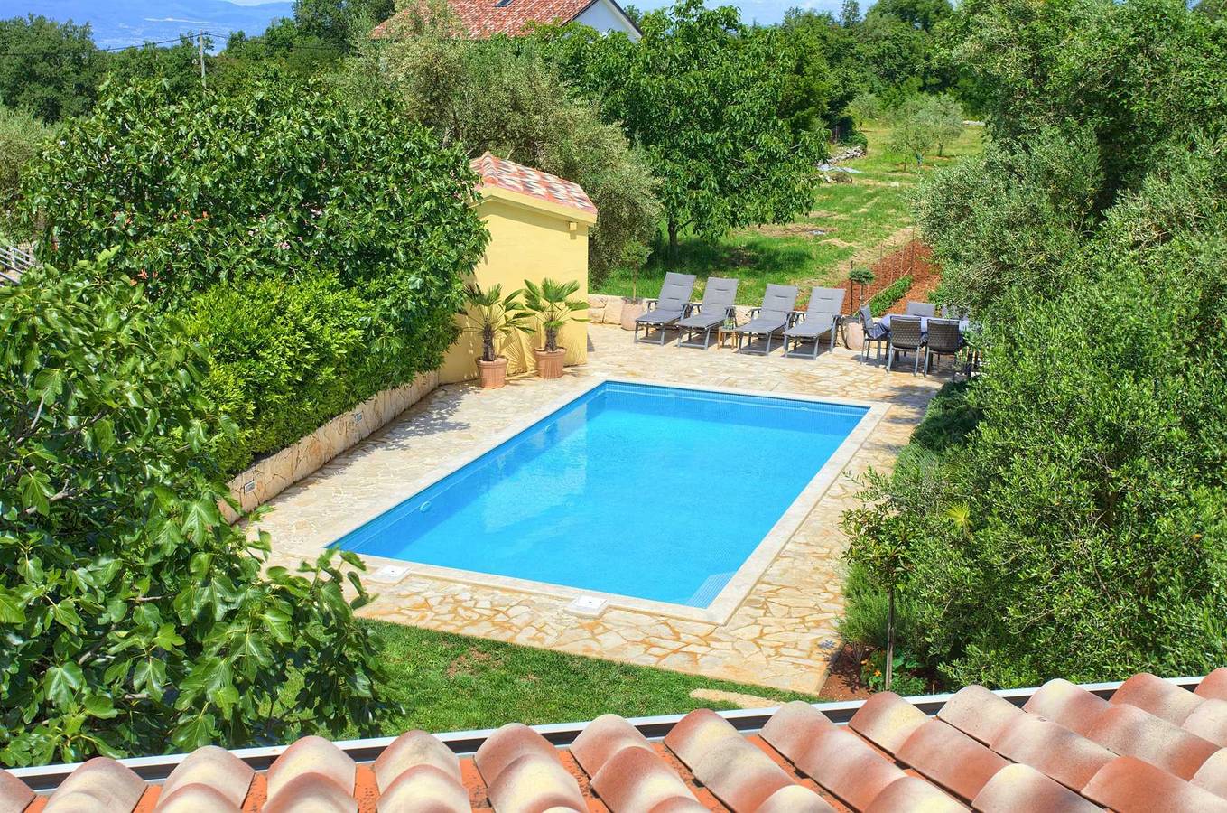 Villa Stella mit privatem Pool in Malinska-Dubašnica, Krk