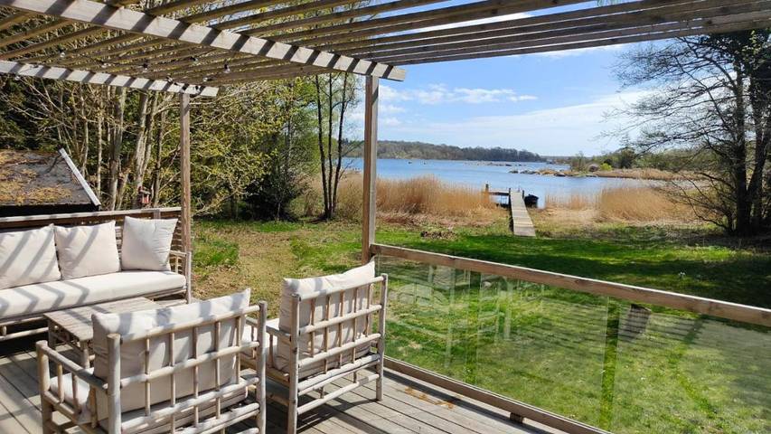 Ferienhaus für 5 Personen, mit Balkon und Terrasse sowie Garten und Ausblick